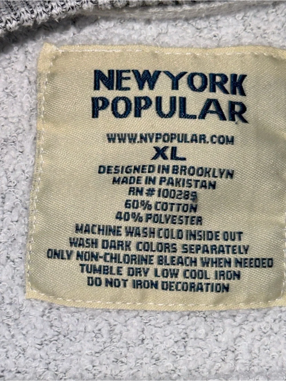 New York Popular Brand Shirt Mens XL Sweater Sweatshirt Pullover New Hampshire